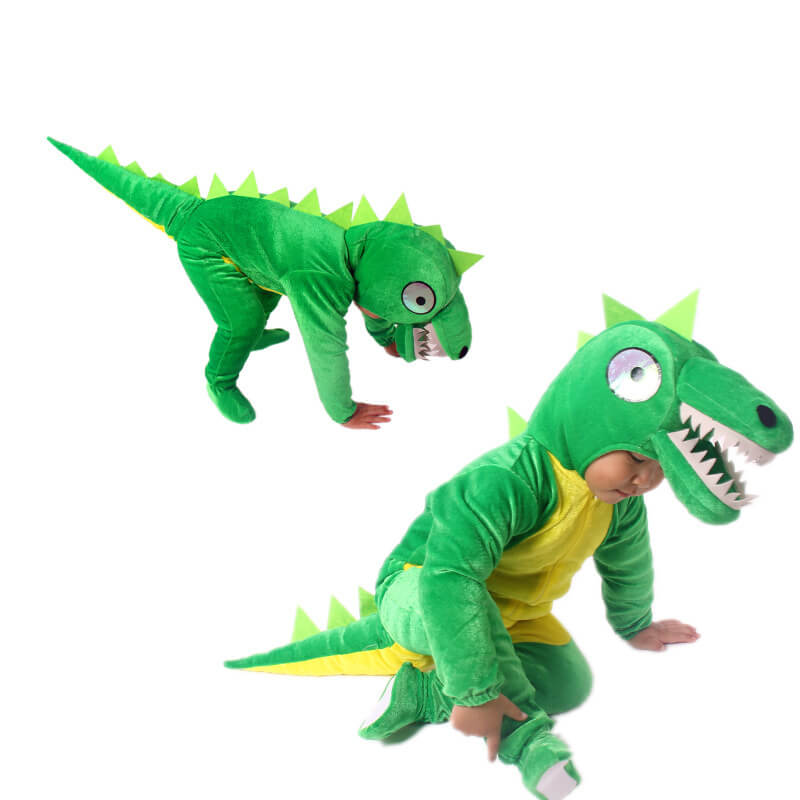 Kids Dinosaur Cosplay Outfit Jurassic World Dino Costume Dragon Fancy Dress for Toddler Kids