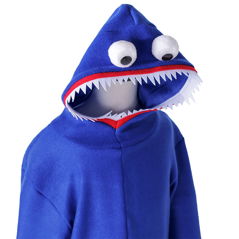 Kids Poppy Playtime Costume Huggy Wuggy Cosplay Outfit with Shoes Gloves for Boys and Girls