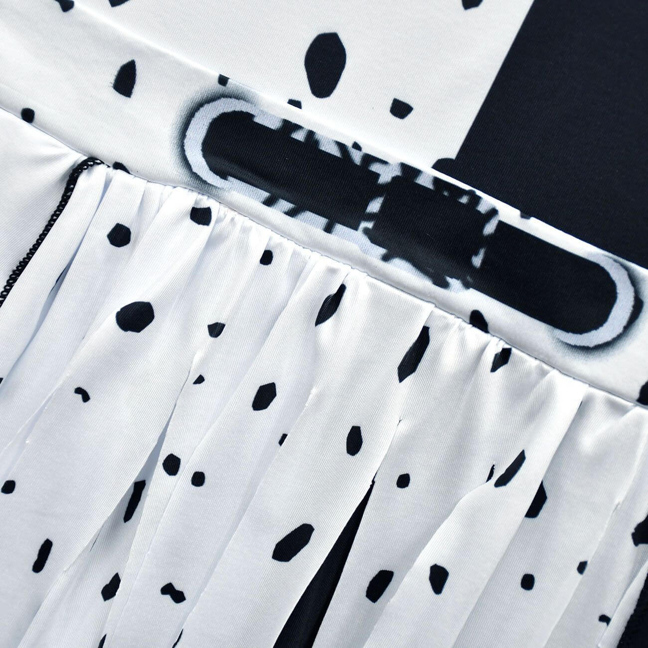 Girls White/ Black Tassel Dress Halloween Costume for Cosplay