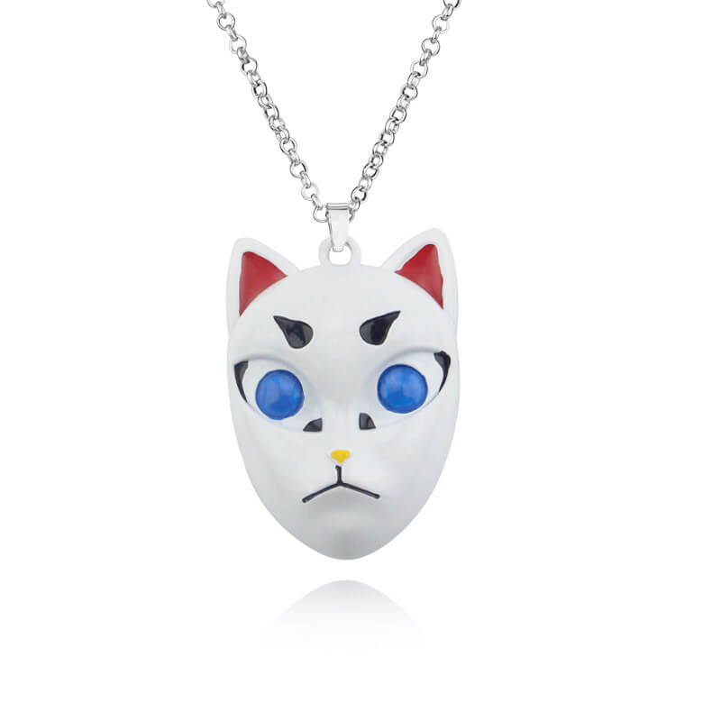 Tanjiro Kamado Necklace with Pendant Alloy Nezuko Necklace Cosplay Accessory for Men Women Boys Girls