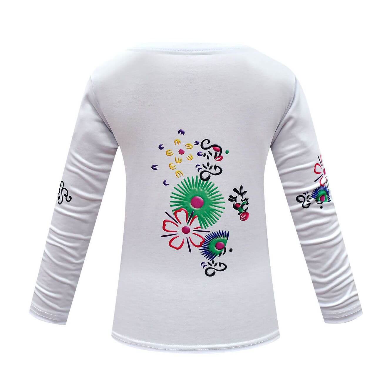 Kids Mirabel Madrigal Cosplay Outfit Long Sleeve Shirt and Pants Set for Halloween