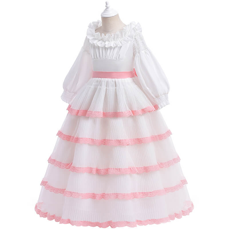 Sea Princess Ariel Dress Little Mermaid Costume Pink Birthday Princess Dress