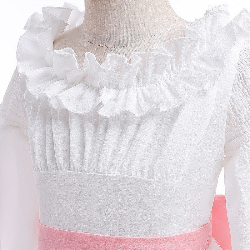 Sea Princess Ariel Dress Little Mermaid Costume Pink Birthday Princess Dress