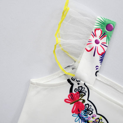 Kids Mirabel Off Shoulder Summer Dress with Bag for Age 2+