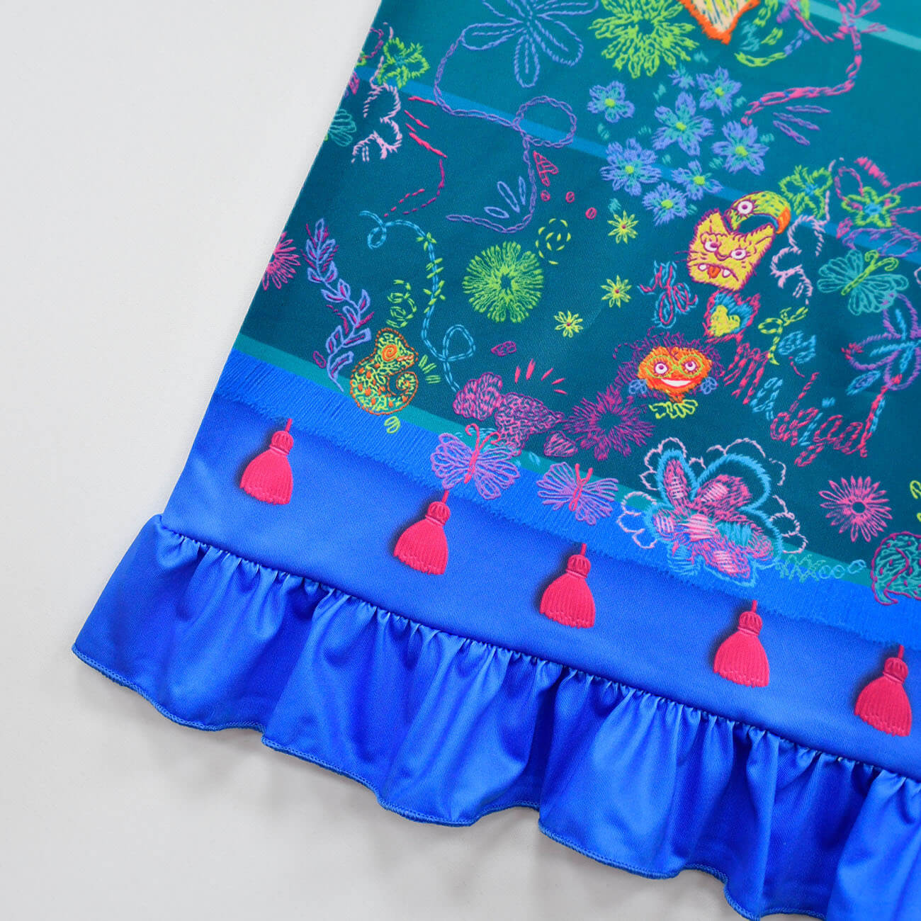 Mirabel Short Sleeve Dress with Bag Isabela Family Madrigal Girls Magical Costumes