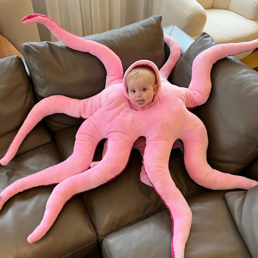 Infant Octopus Costume Giant Wearable Baby Newborn Octopus Costume Stuffed Animal Costume