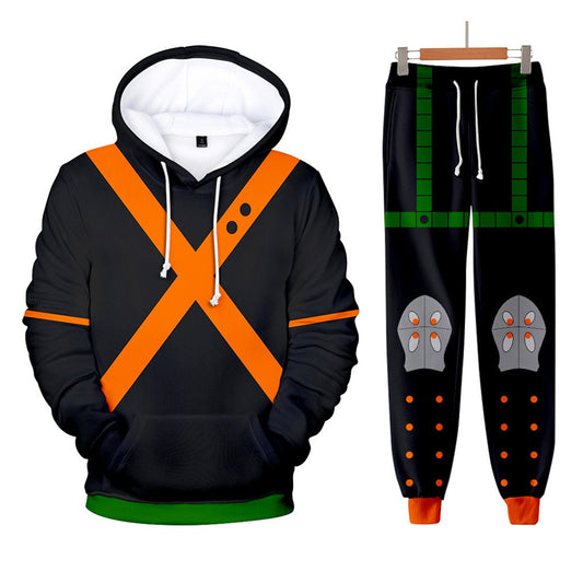 My Hero Academia Costumes Japanese Manga Hoodie and Pants Halloween Cosplay Outfit