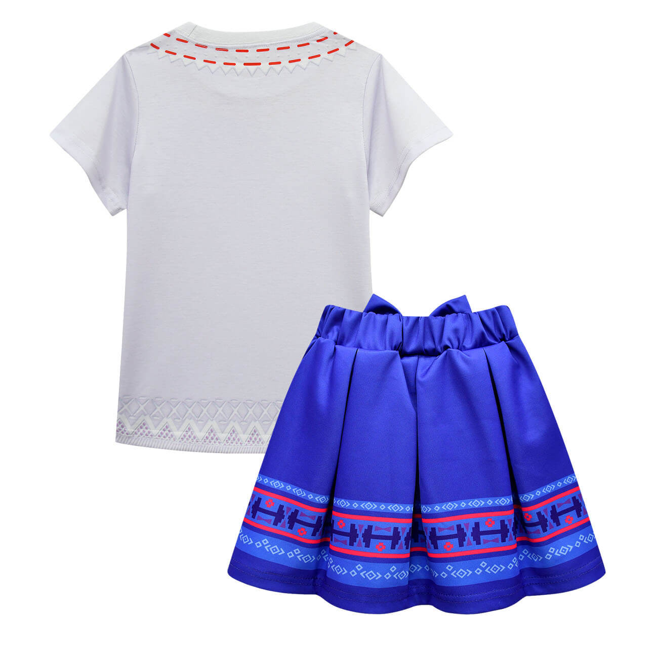 Girls Madrigal Costume White T-shirt Blue Skirt Suit for Kids Age 2+