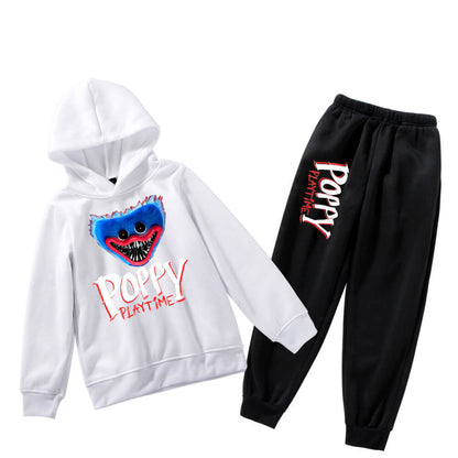 Kids Poppy Playtime Outfit Huggy Wuggy Hoodie and Pants Unisex Cosplay Costume