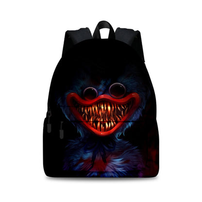 2Pcs Poppy Playtime Backpack Set Huggy Wuggy School Bookbag and Pencil-case