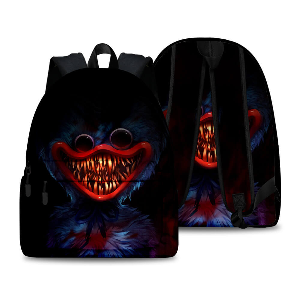 2Pcs Poppy Playtime Backpack Set Huggy Wuggy School Bookbag and Pencil-case