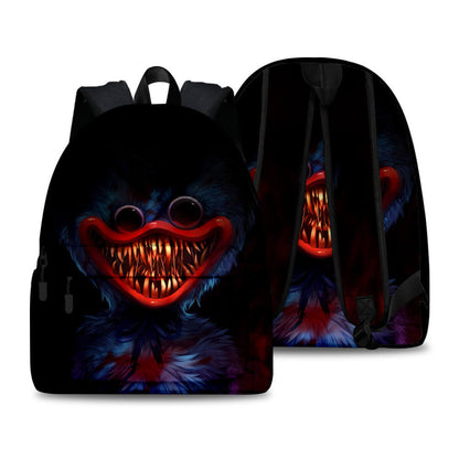 2Pcs Poppy Playtime Backpack Set Huggy Wuggy School Bookbag and Pencil-case