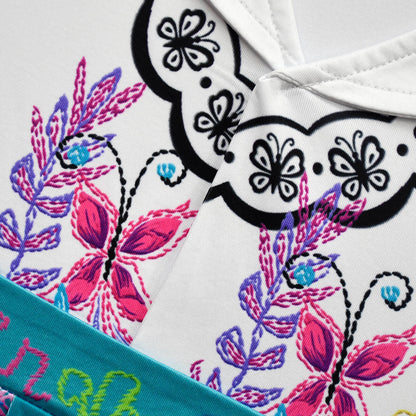 Girls Mirabel Madrigal Dress High Low Iregular Hem Fashion Costume for Kids