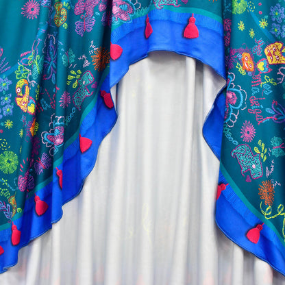 Girls Mirabel Madrigal Dress High Low Iregular Hem Fashion Costume for Kids