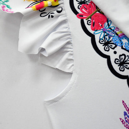 Girls Mirabel Madrigal Dress High Low Iregular Hem Fashion Costume for Kids