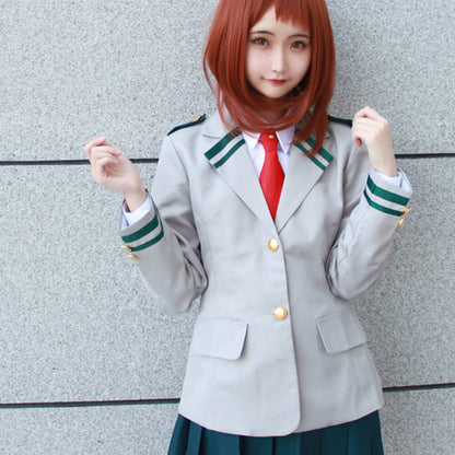Adult Ochako Cosplay Costume Momo Yaoyorozu Cosplay Outfit Hero High School Dress Suit