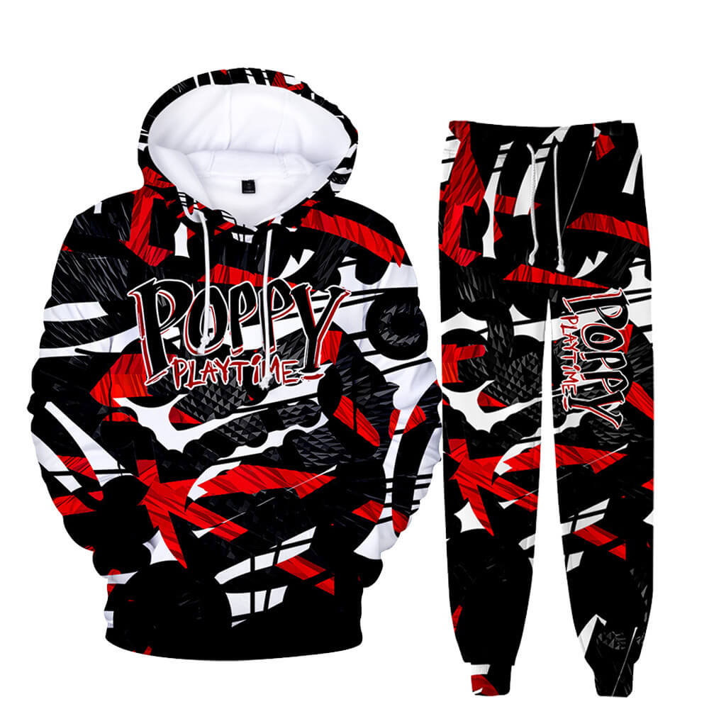 Kids and Adult Huggy Wuggy Outfit Poppy Playtime Hoodie and Pants Unisex Cosplay Costume