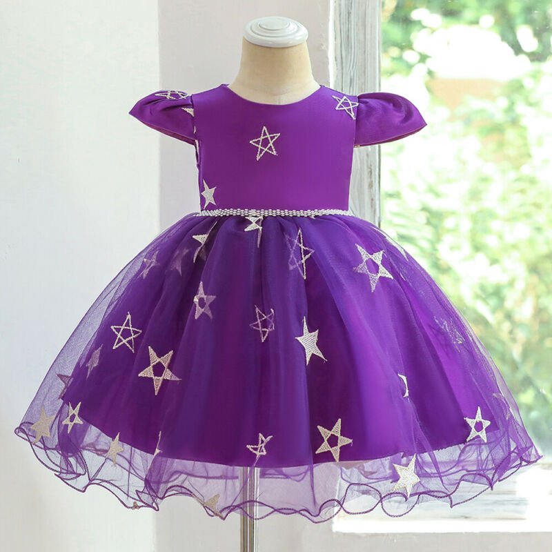 Halloween Costume - Toddler Halloween Party Purple Witches Witchery Hat and Costume Dress Set