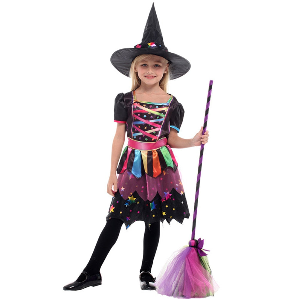 Girls Role Play Cosplay Performance Dance Show Costumes Vampire Witch Dress