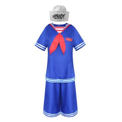 Robin and Steve Costume Demogorgon Monster Scoops Ahoy Halloween Sailor Suit