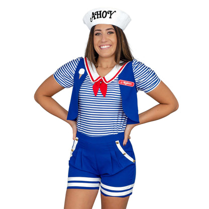 Robin and Steve Costume Demogorgon Monster Scoops Ahoy Halloween Sailor Suit